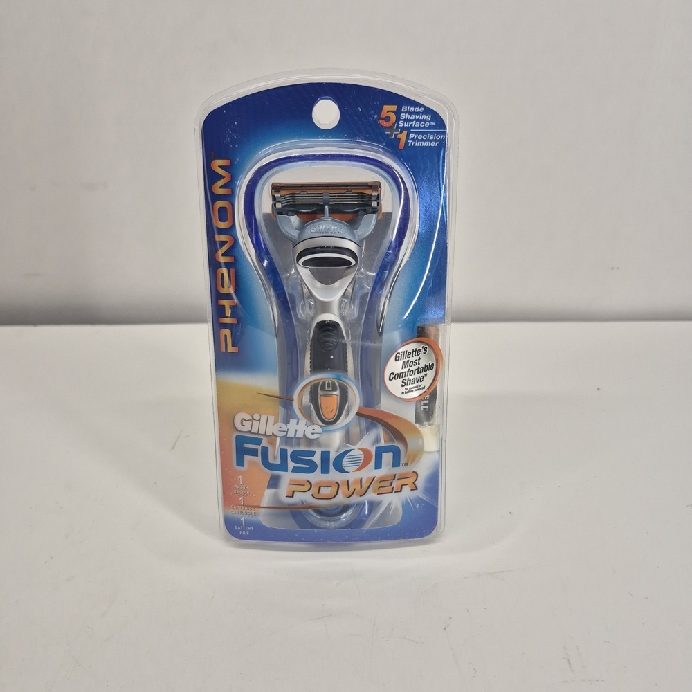Gillette Fusion Power PHENOM 5 Blade Razor w/ Precision Trimmer 2007 NOS